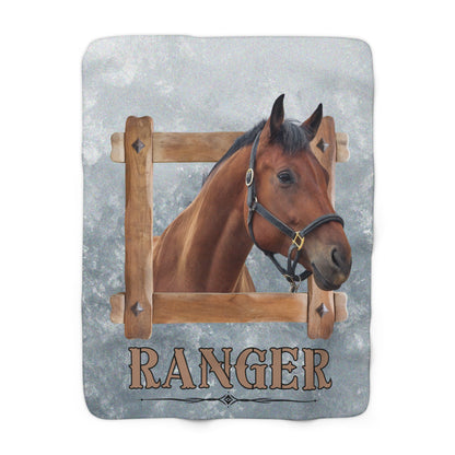 Custom Horse Photo Rustic Wooden Frame Personalized