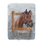Custom Horse Photo Rustic Wooden Frame Personalized