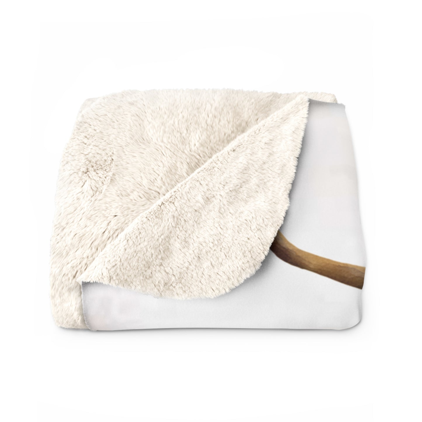 Sherpa Fleece Blanket - Rustic Family Christmas Holiday