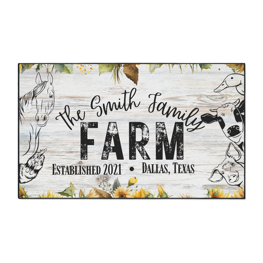 Sunflower Family Farm Rug