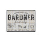 Entry Floor Mat - Rustic Plaid with Family Name and Farm Animals