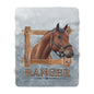 Custom Horse Photo Rustic Wooden Frame Personalized